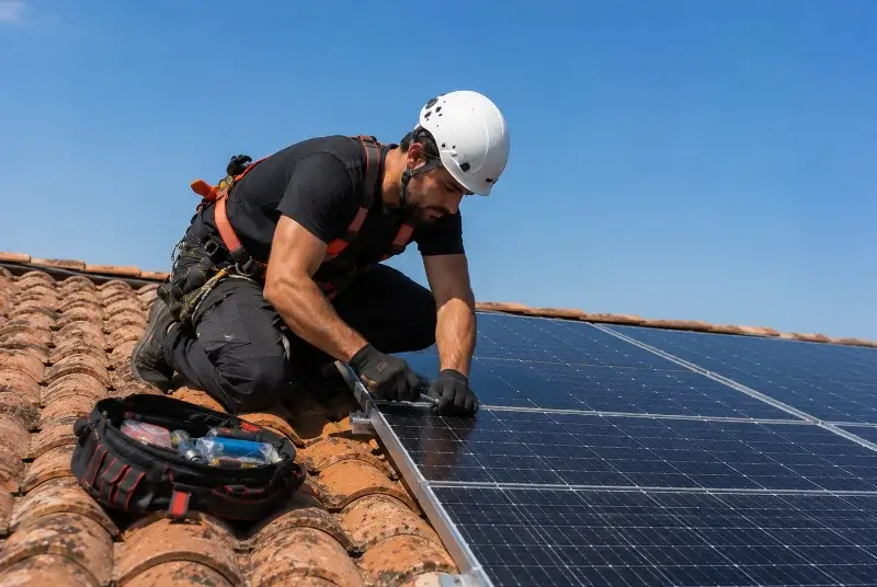 Maintenance et monitoring de panneaux solaires à Téthieu