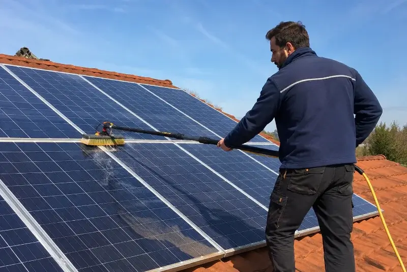 Nettoyage et entretien de panneaux solaires à Téthieu