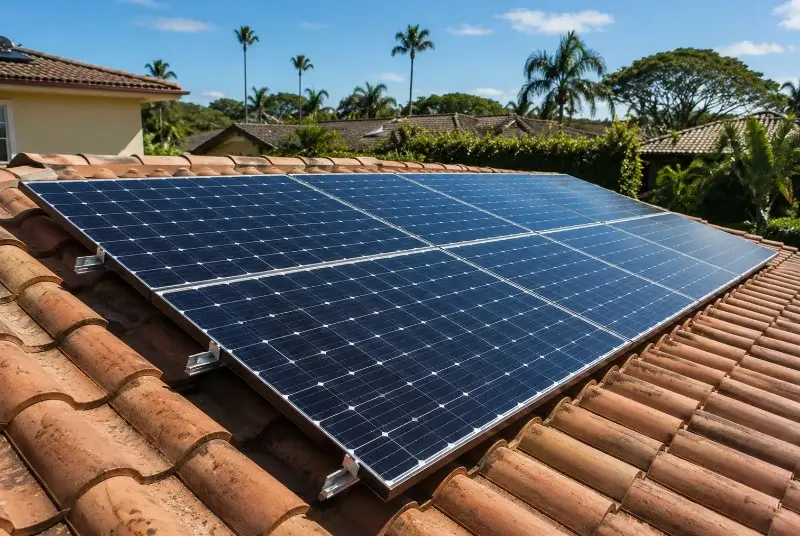 Installation de panneaux solaires à Téthieu